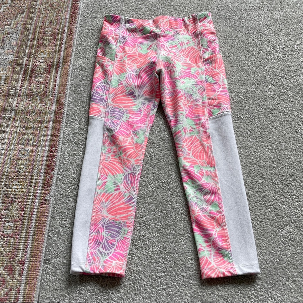 Athletic Works Girls’ Pink & Multicolor Leggings. Size XS (4/5) - Picture 3 of 10